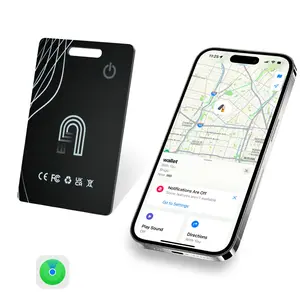 1 Pack Small Wallet Tracker Card, Rechargeable Wireless Tracking Card, Ultra-Thin Design, Suitable for Luggage Tags and Wallets, iOS Compatible