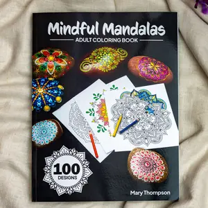 Soft Cover Mindful Mandalas: An Adult Coloring Book for Meditation & Relaxation with 100 Designs to Color (Mandala Adult Coloring Books) Paperback Soft Cover