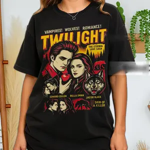 Retro Twilightt T-Shirt, Twilightt Comic Book, Edwardd Cullenn, Bellaa Swann Fan Bootleg Tee T-Shirt, Gift For Women and Man, crewneck, unisex shirt
