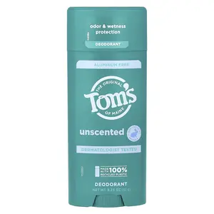 Tom's of Maine Aluminum Free Deodorant, Unscented, 3.25 oz (92 g) Tom's of Maine Aluminum Free Deodorant, Unscented, 3.25 oz (92 g)