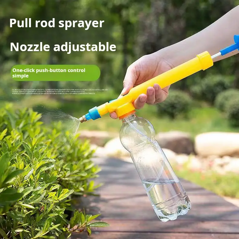 Reciprocating Pull-Out Beverage Bottle Sprayer – Turn Any Standard Bottle into a Powerful Spray Tool for Effortless Cleaning, Gardening, or Cooling Us
