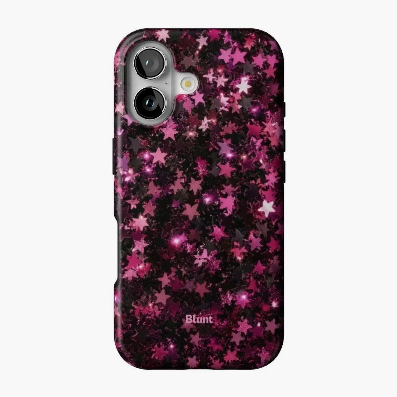 BLUNT Pink Cosmic iPhone Case, Pink Galaxy Aesthetic Protective Phone Case, Cute Shockproof Slim Cover for iPhone