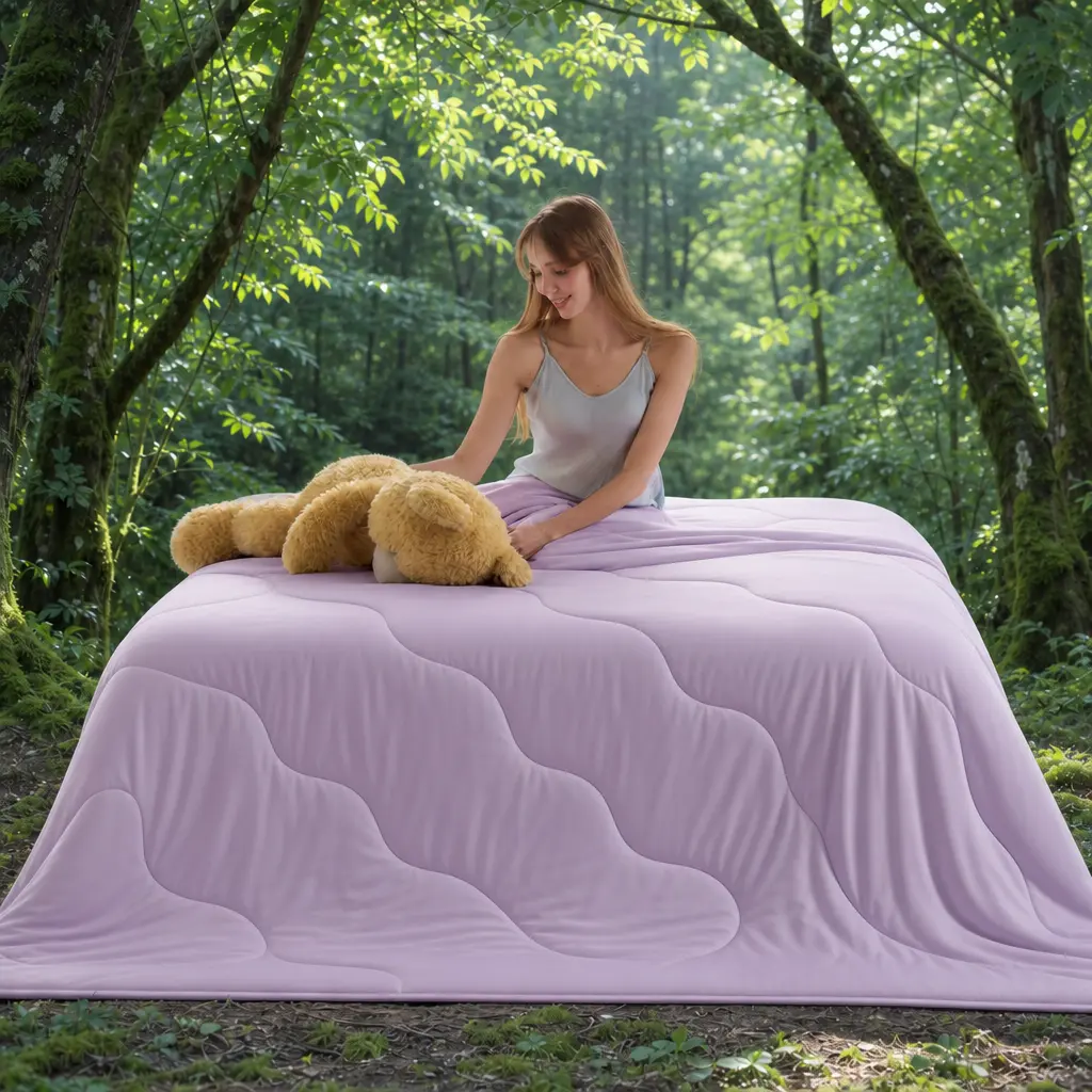 JOLLYVOGUE Rayon-Derived from Bamboo Cooling Blanket for Hot Sleepers & Pregnant People, Lightweight Breathable Oversized Bedding, Durable Machine-Washable Dryer-Safe Teenage Bedroom Accessory, Ice Cream Themed Summervibes Design