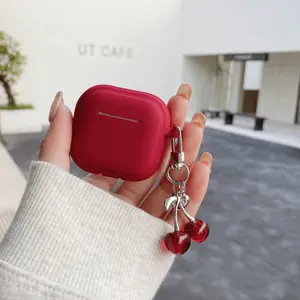 Protective Case With Pendant Earphone Protective Cover for Wireless Earbuds AirPods 1/2 & AirPods 3/4/Pro/Pro2 Wireless Earphones , Girls Accessories