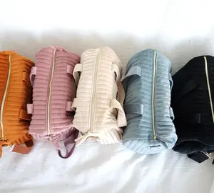 Personalized Velvet Duffle Bag with Small Pouch, Custom Name Duffel Bag, Carry-On Bag, Small Gym Bag, Weekender Overnight for Women & Girls