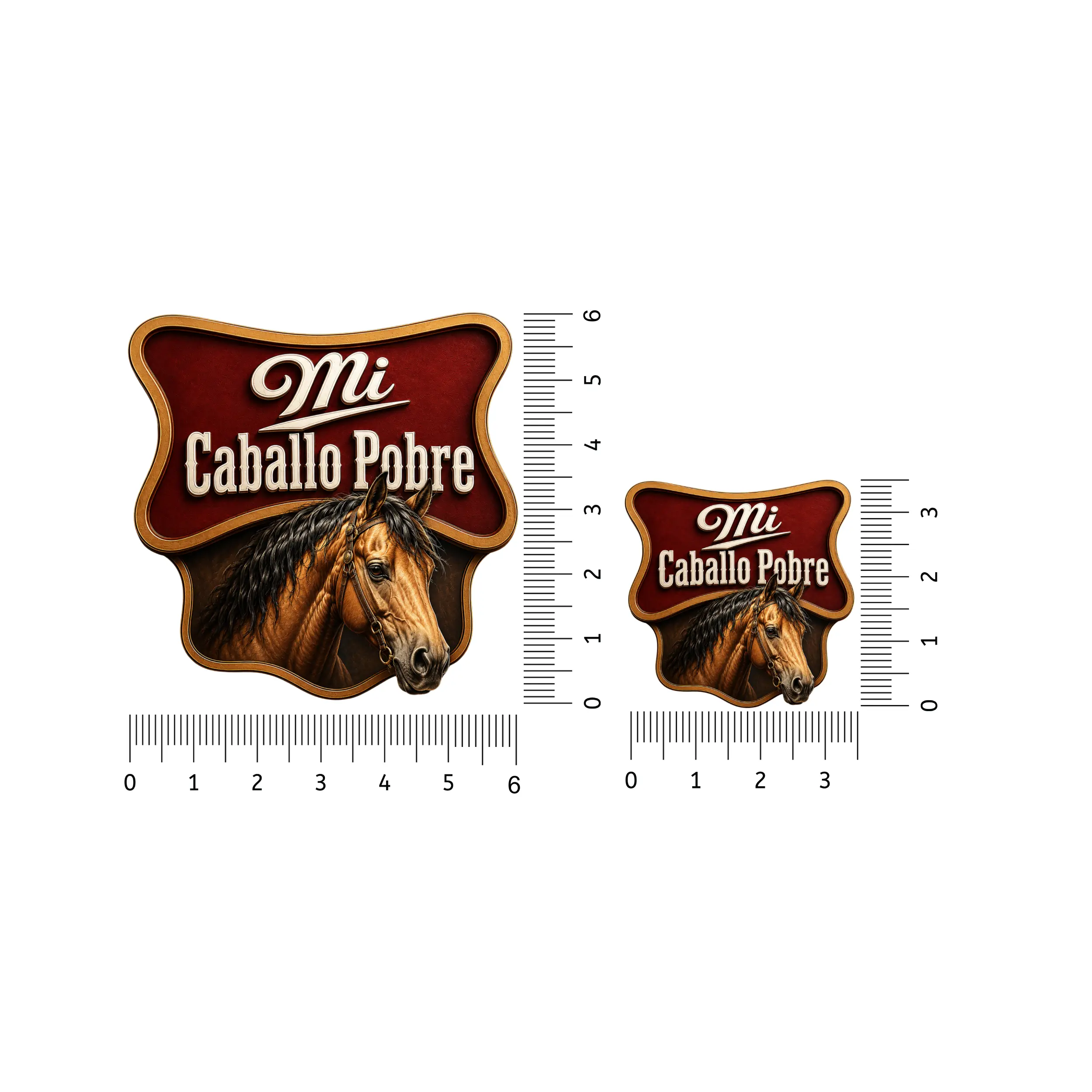 2-Pack UV Waterproof “Mi Caballo Pobre” Stickers