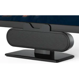 Computer Speakers for Desktop PC, USB Monitor Speaker Bar with Clip-On, Wired Desk Speakers with HD Stereo Loud Sound, Laptop Speaker Mini Sound Bar, Easily Clamps to Monitor