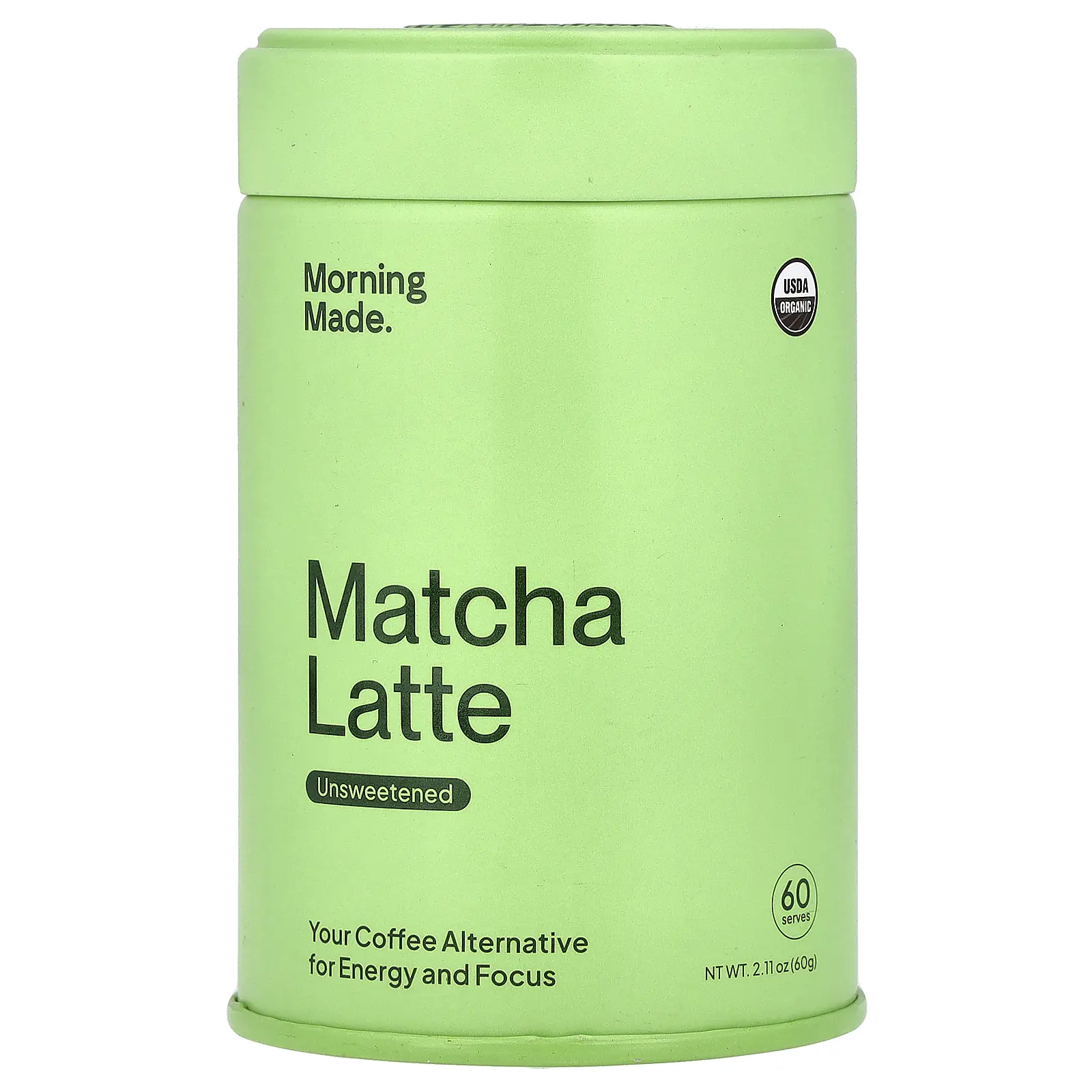Morning Made Matcha Latte, Unsweetened, 2.11 oz (60 g)
