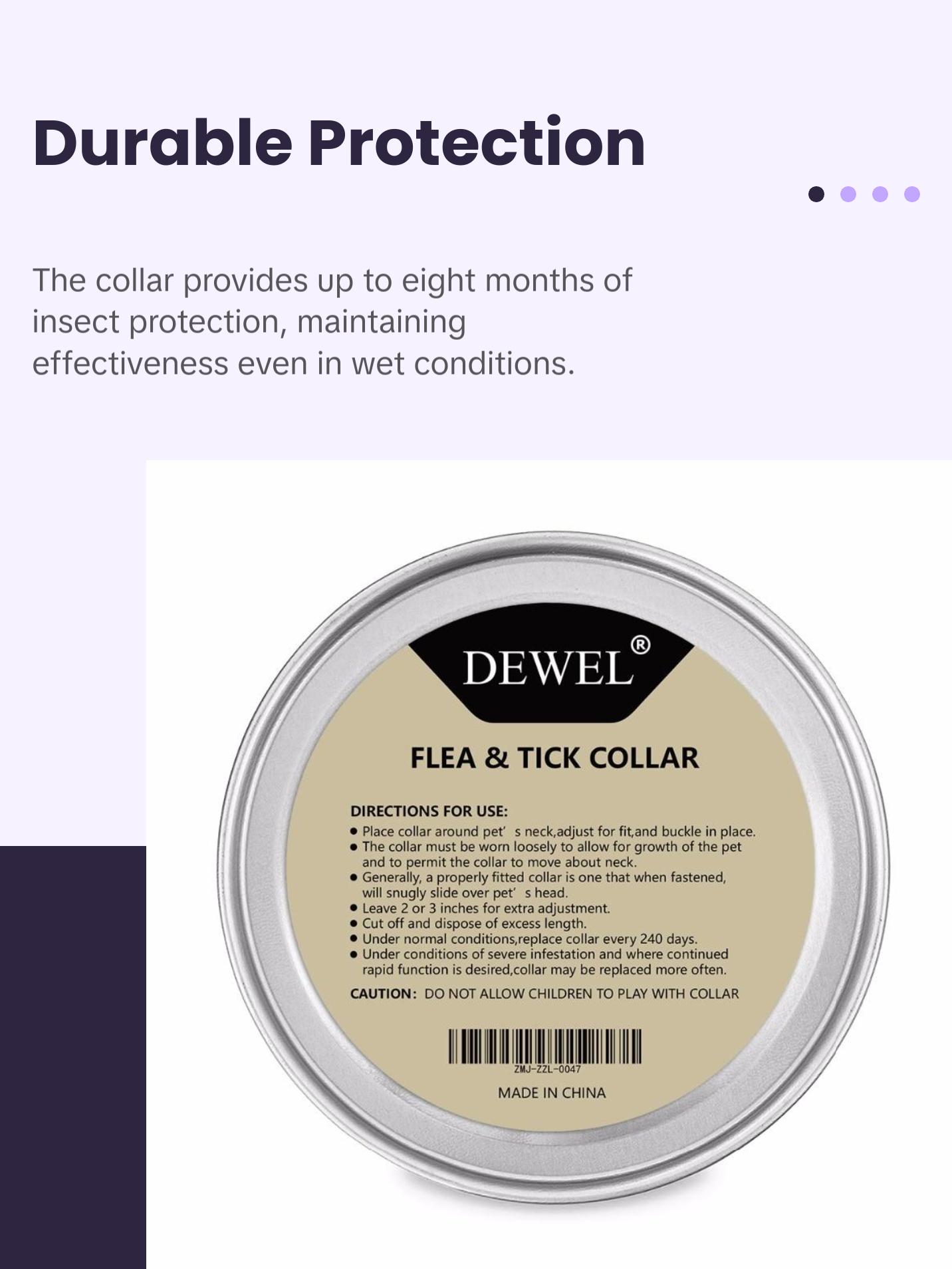 Anti-Insect Cat Dog Collar - Effective Insect Repellent, Lightweight Design, Suitable for Pets, Compatible with Various Breeds