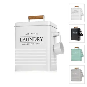 Laundry Detergent Dispenser Container Pods Powder, Modern Farmhouse Laundry Room Decor, Laundry Accessories Organization, Housewarming Gift