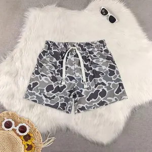 New Clothes Camo Summer Boys Swim Trunks Kids Quick Dry Polyester Beach Shorts with Pockets for Boys little toddler outfits fashion spring clothing print wear casual child cute