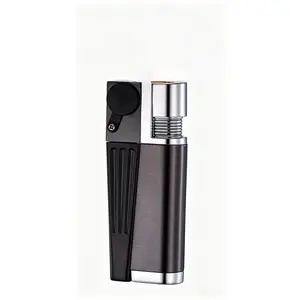 Viral Windproof Jet Flame Lighter, Refillable Butane Torch Lighter with Adjustable Flame, Sleek Metal Lighter for Everyday & Outdoor Activities Reminder: This listing is for the tool only. Gas is not included and must be purchased separatel