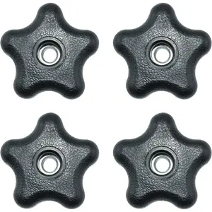 4 Pieces 5/16"-18 Female Thread 5 Star Nylon Clamping Knob Jig Knobs