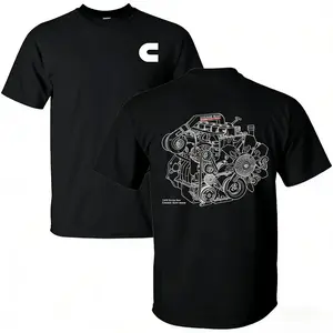 Engine Unisex T-Shirt, high-quality organic 100% cotton men's solid color T-shirt, regular fit, sizes S - 3XL, made in the USA