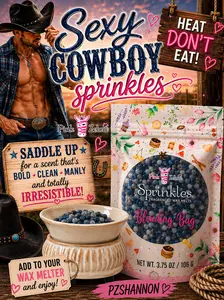 Sexy Cowboy 3.75 ounce bag of sprinkles fragrance wax melts