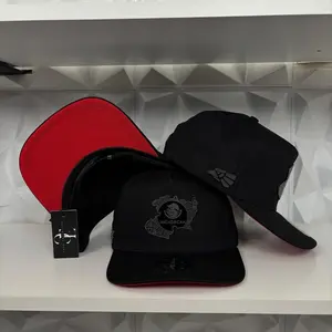 Exclusive Michoacan México estado SnapBack Hat-Black/Red Visor Cotton Cap