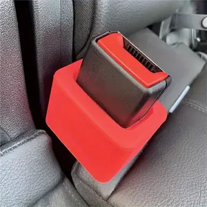 1pc Universal Soft Silicone Seat Belt Buckle Retainer - Secure and Comfortable Booster for All Vehicles