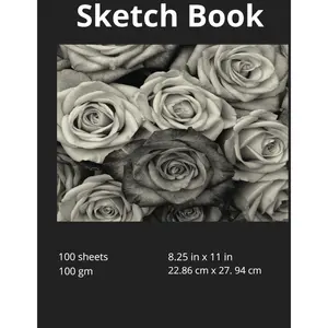Blank Sketch book, Soft Cover, 8.25 inch x 11 inch, Acid Free Drawing Book, Blank Note Book Paperback – March 13, 2025