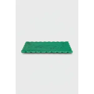 Resin Scallop Rectangular Cheese Board - 14 Inches