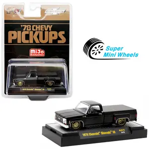 M2 Machine 1:64 1978 Chevrolet Silverado 30 Truck Gloss Black