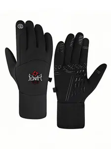 1pc with  Penta Zero Miedo Pastel PinkUn n Event winter gloves Winter Thermal Gloves Touch Screen Grippy Palm Daily Use unisex sports gloves Soft winter gifts Fashion Warm