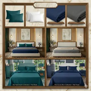 Premium 3 Piece Bed Sheet Set – Soft Flat Sheet, Fitted Sheet with Deep Pockets & Pillowcase, Breathable Microfiber Bedding, Wrinkle Free, Fade Resistant, Hypoallergenic Hotel Style Bed Sheets Set