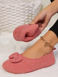 Knitted Soft Sole Shoes, Foldable Design, Comfortable Women's Shoes for Pregnant & Elderly, Fashion Stars Pattern, All Seasons