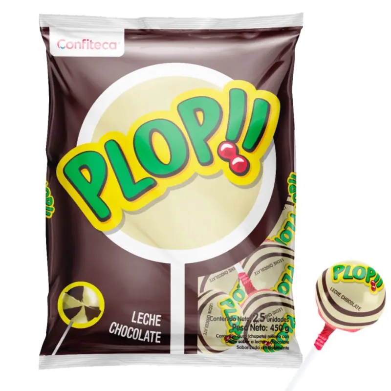 Plop leche y chocolate 24ct