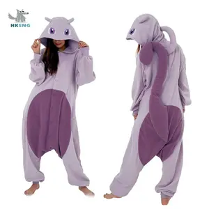 Mewtwo Oneisies Pajama for Adult Unisex Anime Kigurumi Pyjama Woman Pijama Halloween Christmas Party Cosplay Costume Winter Gift