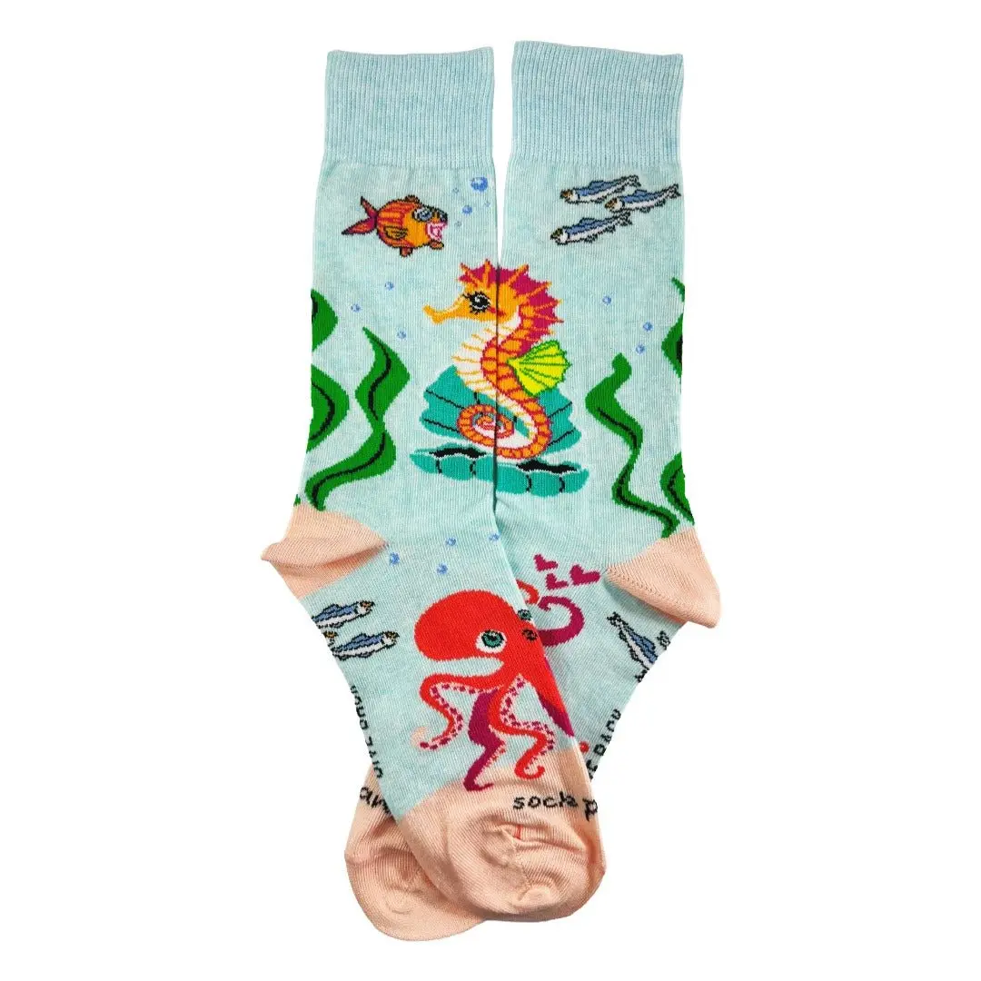 Seahorse Socks from the Sock Panda (Adult Medium)
