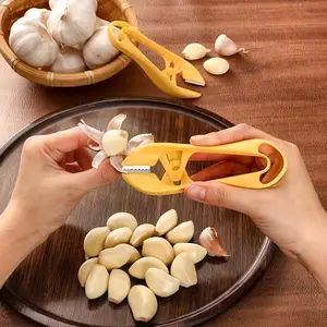1pc Garlic Peeler Tool, Manual Garlic Peeling Device for Home and Commercial Use, Garlic Clove Cutter, Garlic Skin Remover, Garlic Peeler and Stem Remover