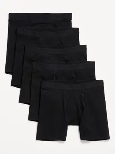 Old Navy Men's 5-Pack Soft-Washed Boxer Briefs -- 6.25-inch inseam