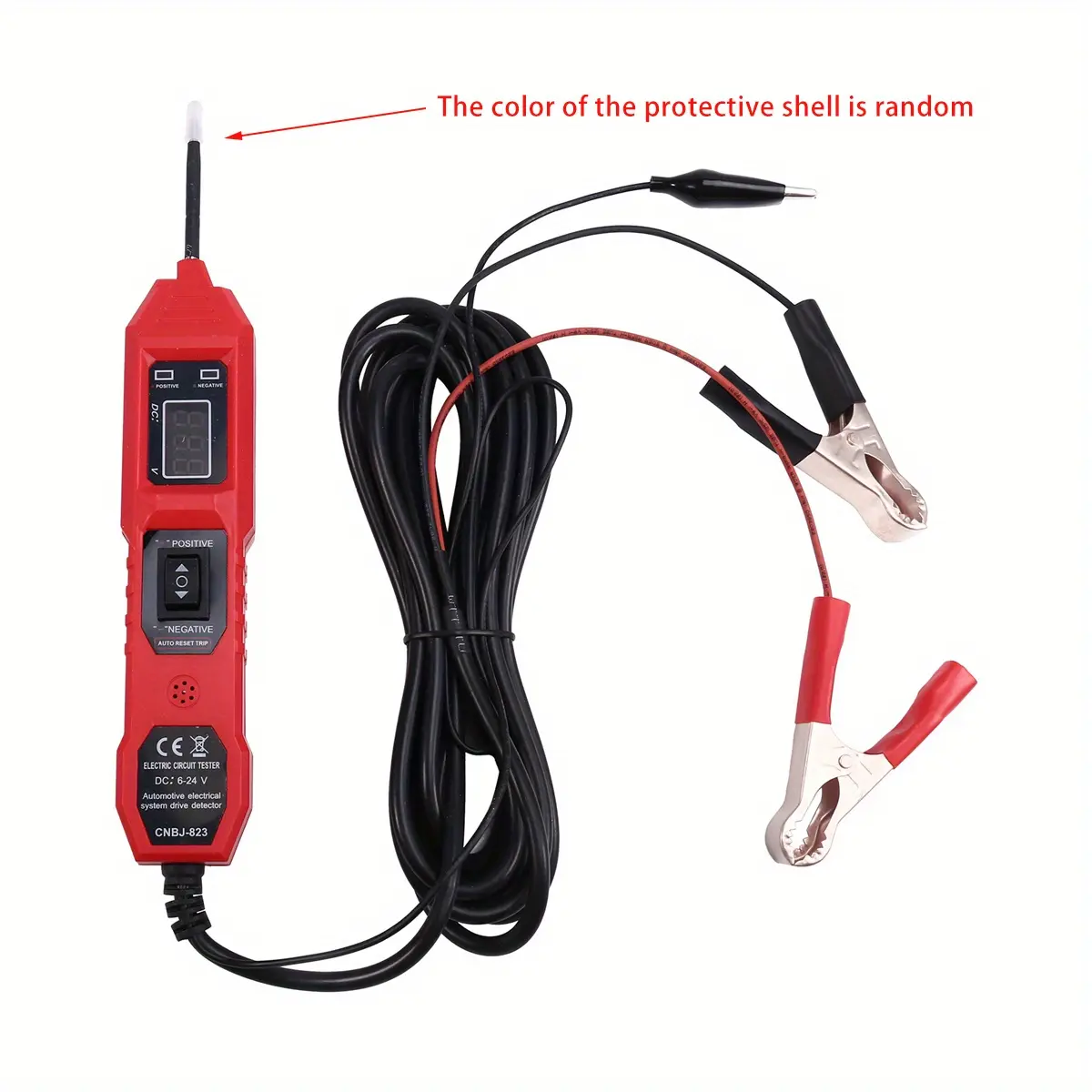Automotive Voltage Tester - 6-36V DC Automotive Circuit Tester with 4M ABS Body, Continuity Test, Shake-Swap Mode, Simple Clip-and-Check Setup, Track Shorts Faster, Universal Fit Hardware Measuring Tool Vehicle Accessory