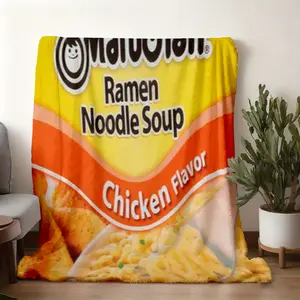 2026 new 3D printed velvet blanket is super soft and comfortable, suitable for winter warmth printingMaruchan RamenA breathable and perfect bedroom sofa and office blanket for warmth