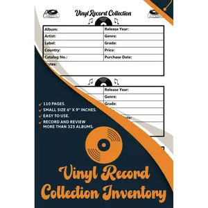 Vinyl Record Collection Inventory | Vinyl Record Collector Log Book | A Simple Way To Keep Track And Review Your Collection | Small Size (6” X 9” Inches) Paperback – July 12, 2023