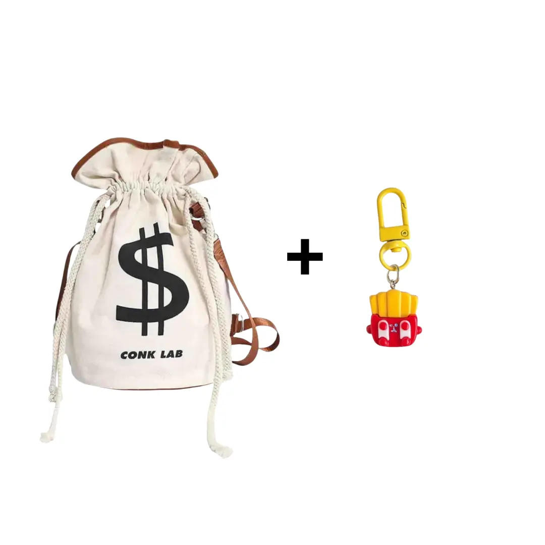 USD Backpack +French fries-Keychain