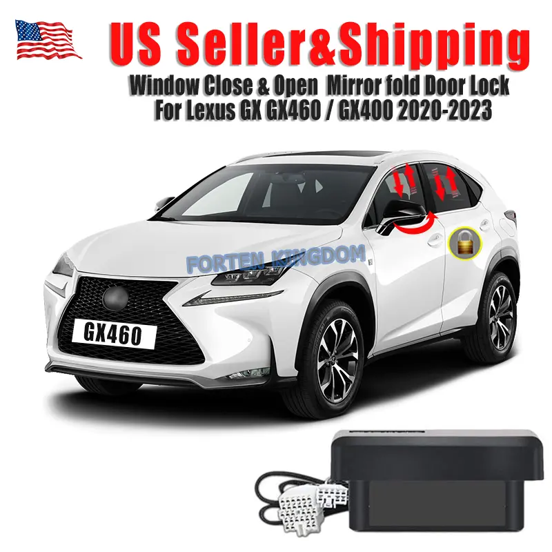 Automotive Intelligent Window Open-Close, Mirror Close & Door Speed Lock-Unlock Module Kit For Lexus GX400 GX460 2010-2022