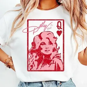 Dolly Parton Queen Of Hearts Shirt, Valentine Gift For fan