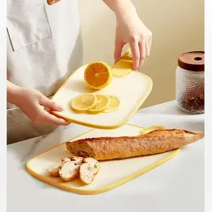Double-Sided Antibacterial Cutting Board, Home Kitchen Anti-Mold Baby Food Fruit Tray, Plastic Chopping Block for Cooking