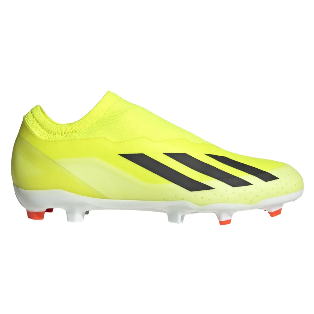 adidas Mens X Crazyfast League Laceless Firm Ground Soccer Cleats - Yellow adidas Mens X Crazyfast League Laceless Firm Ground Soccer Cleats - Yellow