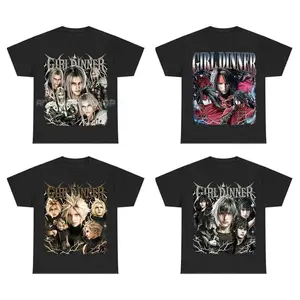 Sephiroth Cloud Vincent Noctis Final Fantasy XV Shirt Girl Dinner Gamer Gift Graphic Tee Crewneck Unisex Size Gift For Fan