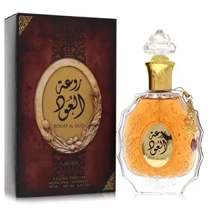 Lattafa 563813 3.4 oz Rouat Al Oud Eau De Parfum Spray by Lattafa for Unisex