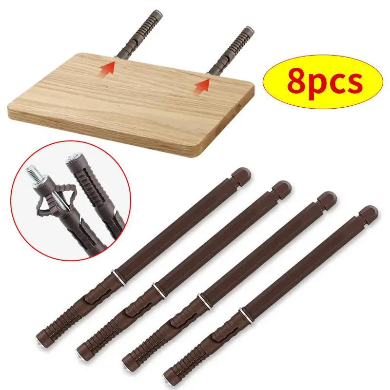 Wooden Board Nail, 8 Counts/set Invisible Board Nail, Layer Board Fixed Support Hardware Accessories, Floating Shelf Brackets Support Invisible Board Nail
