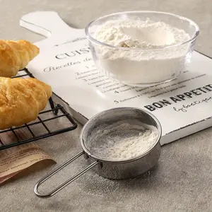 Bake Deliciously with this Stainless Steel Hand-Held Sifter - Perfect for Powdered Sugar Cocoa Powder Matcha Powder and Flour!