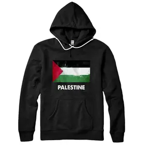 Personalized Palestinian Palestine Flag Pullover Hoodie