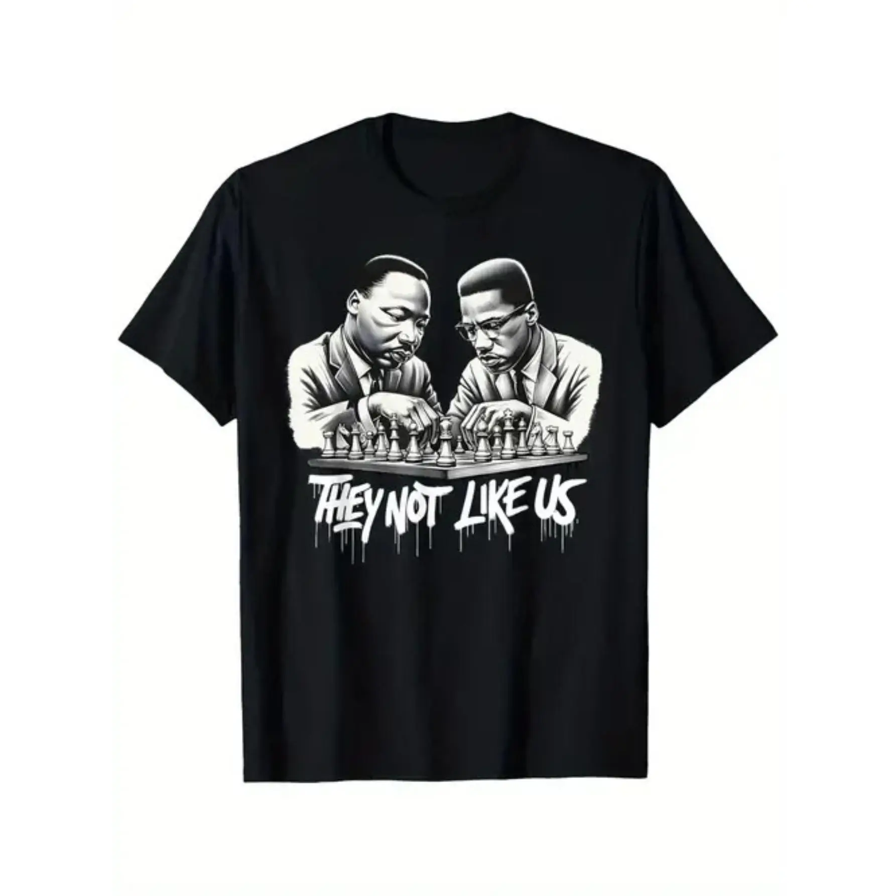 Women's Crew Neck Martin Luther King Jr Graphic T-Shirt - Unisex 100% Cotton, 220g, Soft, All Seasons Casual Streetwear Essential, All-Match, Machine Washable, Do Not Bleach, Lightweight