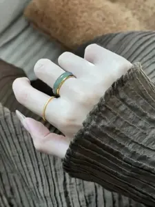 Natural Jade Ring, Genuine Jade, Bohemian Style, Perfect Gift for Women and Girls, Elegant Design, All Seasons Jewelry