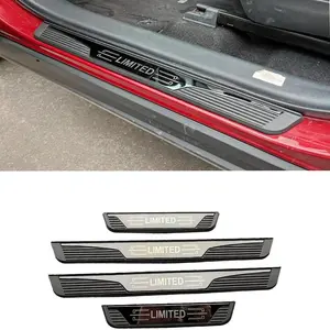 Car Accessories For 2021-2024 Toyota Highlander Door Sill Scuff Plate Protectors Stainless Steel 4pcs S Car Stickers Kick Plate Protector Trim Auto Parts Car Styling