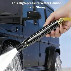 Household high-pressure car wash water gun, portable handheld sprayer-essential for watering plants and vegetables, washing cars, cleaning, pet bathing, and outdoor rinsing.