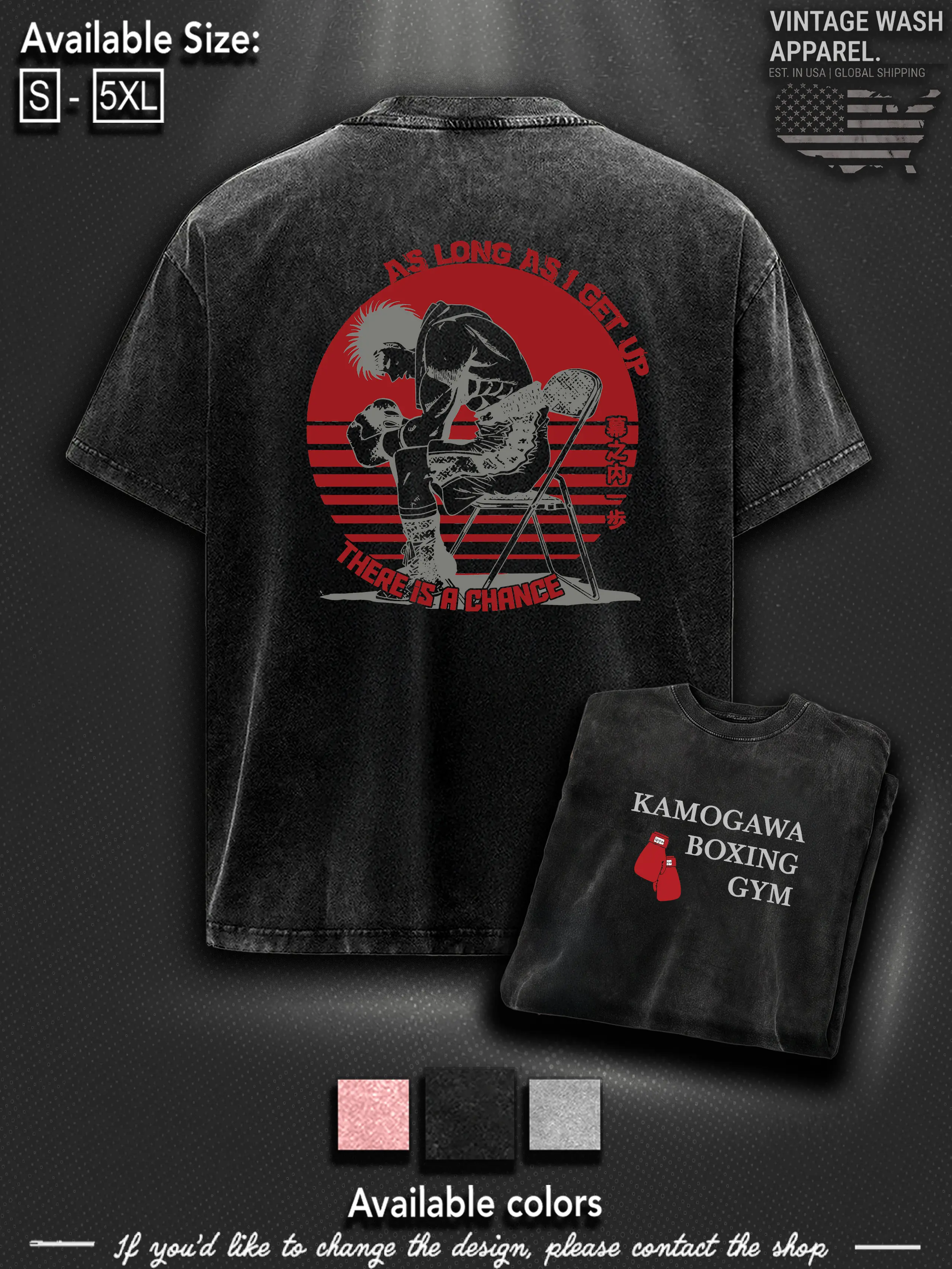 Dempsey Roll Origin Ippo Makunouchi K.B.G. T-Shirt | Hajime no Ippo Boxing Streetwear, Unisex Fit boys  merch shirts  men